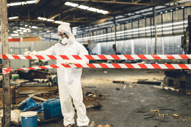 Professional Biohazard technician working in Minden, NV